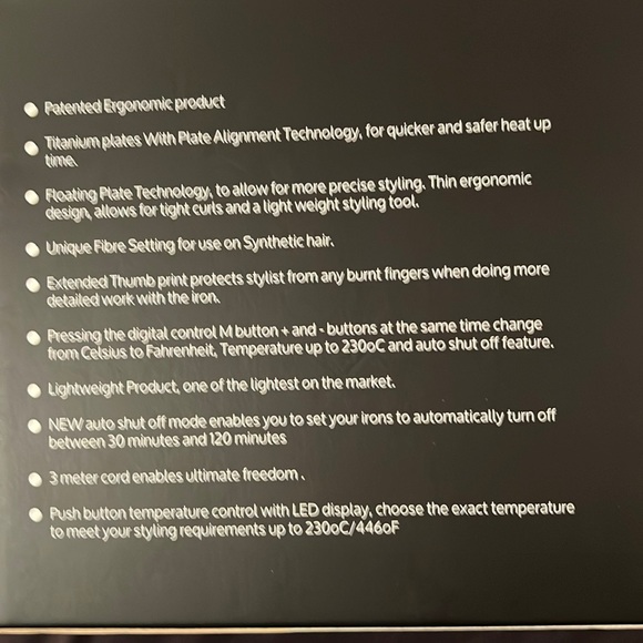 NIB Albee Virtuosa Pro Styler 1” Flat Iron. Never used. Immaculate condition. - Picture 7 of 8